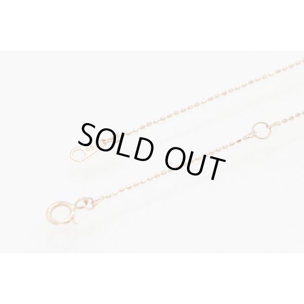 K18PG ダイアイリペンダントネックレス 0.03ct 2.40g　留め具外したイメージ