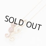 画像: K18PG ピンクサファイアダイアイリペンダントネックレス0.32ct 0.03ct 4.70g