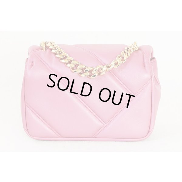 ブルガリ　セルペンティ カボション クロスボディ ミニバッグ ピンク　裏面