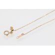 K18PG ピンクサファイアダイアイリペンダントネックレス0.32ct 0.03ct 4.70g　留め具外したイメージ