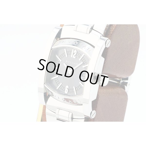 ブルガリ　アショーマ　ＡＡ３９Ｓ　ガンメタル文字盤　サイド拡大