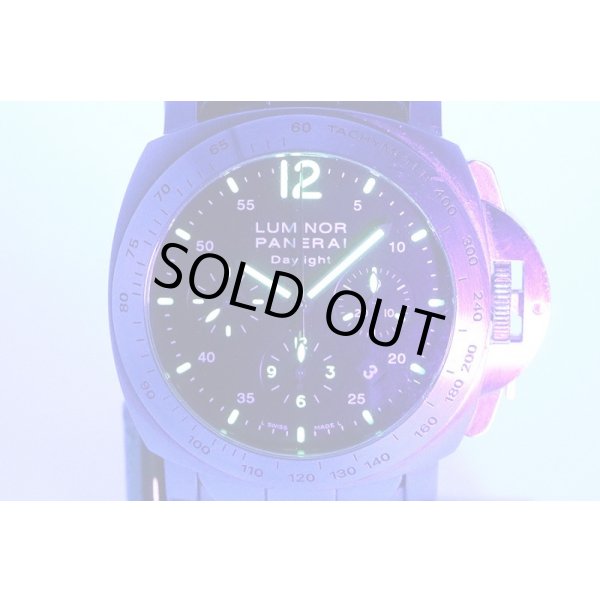 パネライ　デイライト　ＰＡＭ００２５０　クロノグラフ　黒文字盤　ライト