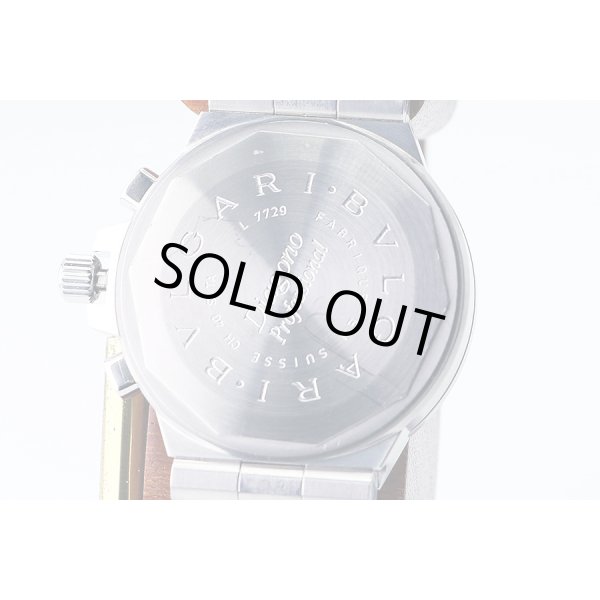 ブルガリ　ディアゴノプロフェッショナル　ＣＨ４０Ｓ　黒文字盤　裏面拡大