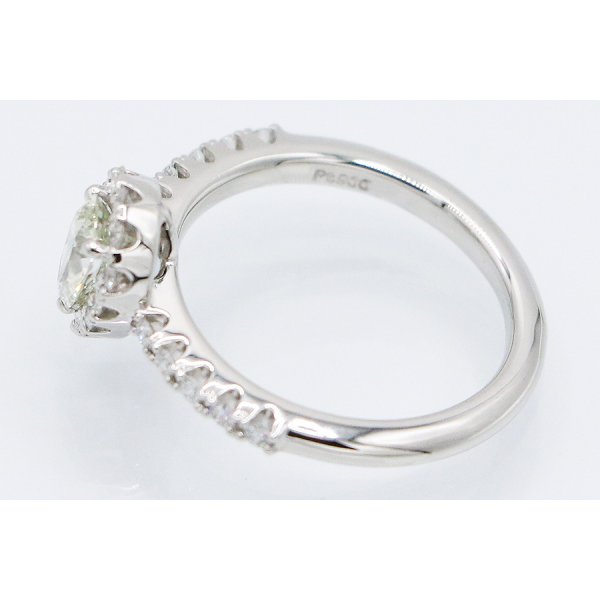 PT900 ダイアイリリング 0.503ct 0.30ct 5.80g　刻印