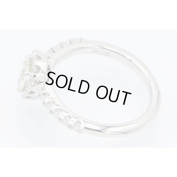 PT900 ダイアイリリング 0.503ct 0.30ct 5.80g　刻印