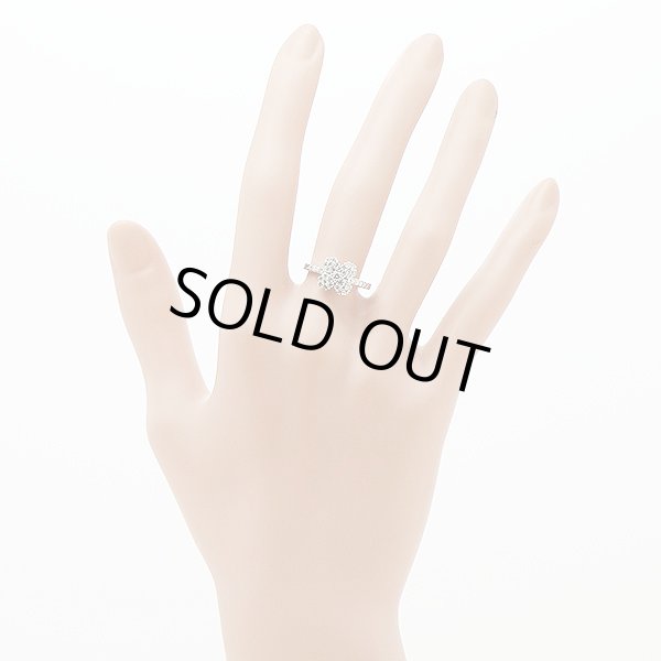 PT900 ダイアイリリング0.50ct 3.40g　装着イメージ