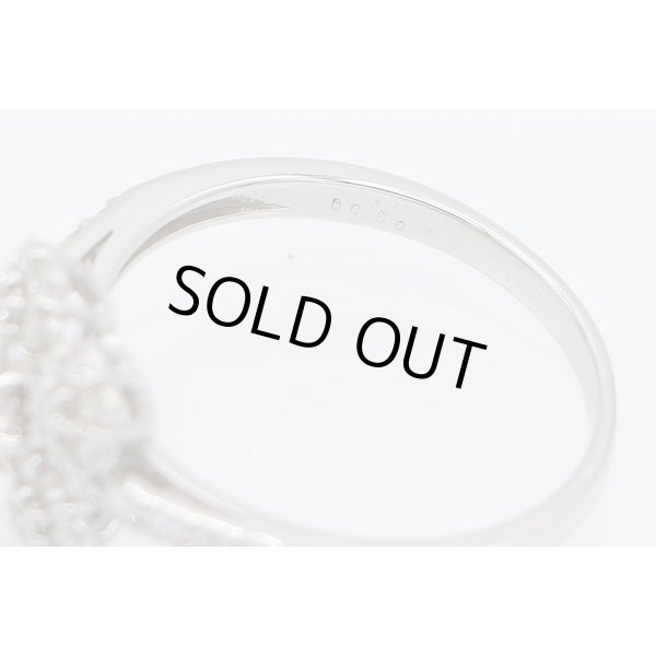 PT900 ダイアイリリング0.50ct 3.40g　刻印