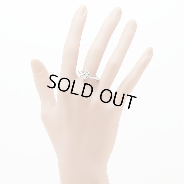 PT900 ダイアイリリング 0.503ct 0.30ct 5.80g　装着イメージ