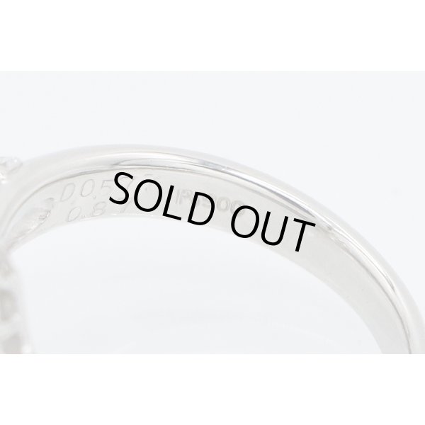 PT900 ダイアイリリング 0.577ct 0.87ct 7.60g　刻印(2)