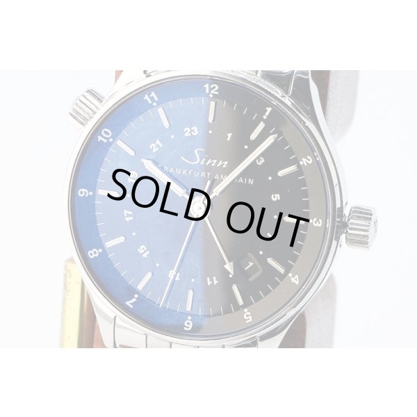 ジン　フランクフルト　ファイナンシャルウォッチ　６０６０ＧＭＴ　黒文字盤　表面