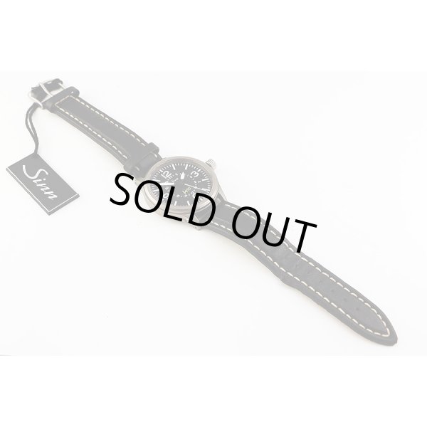 ジン　８５６　ＵＴＣ　黒文字盤　革ベルト状態　表面