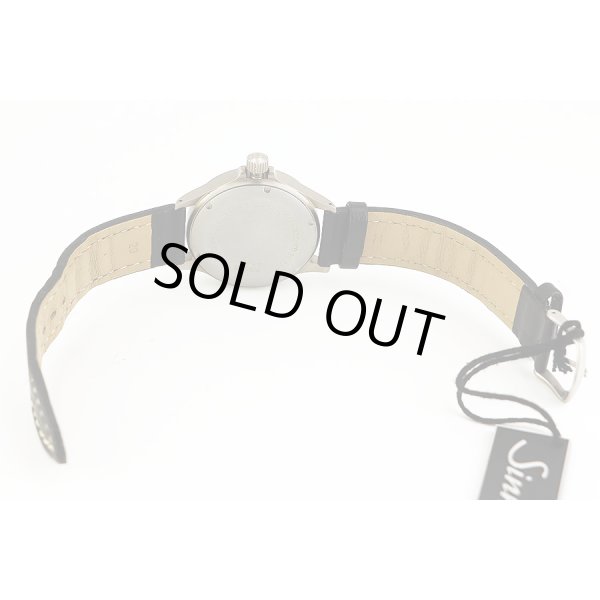 ジン　８５６　ＵＴＣ　黒文字盤　革ベルト