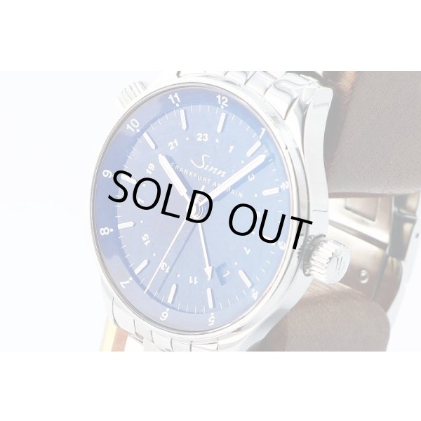 ジン　フランクフルト　ファイナンシャルウォッチ　６０６０ＧＭＴ　黒文字盤　サイド拡大