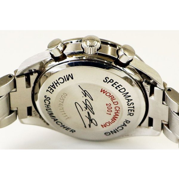 オメガ　スピードマスターレーシング　３５１９．５０　カーボン文字盤　裏面拡大