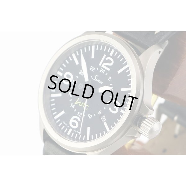 ジン　８５６　ＵＴＣ　黒文字盤　サイド拡大