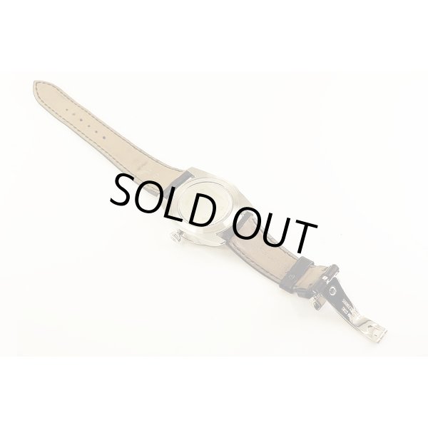 チューダー　グラマー　ダブルデイト　５７０００　Ｊ４０５２９２　グレー文字盤　革ベルト状態　裏面