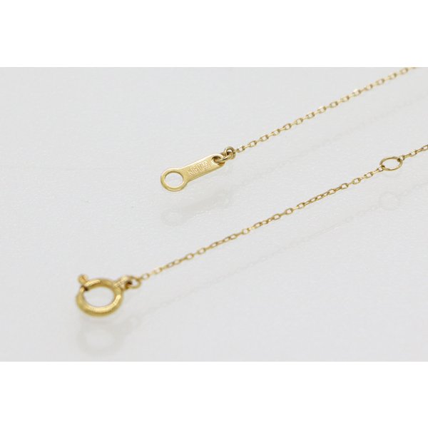 K18 ダイアイリネックレス 0.80g　チェーン