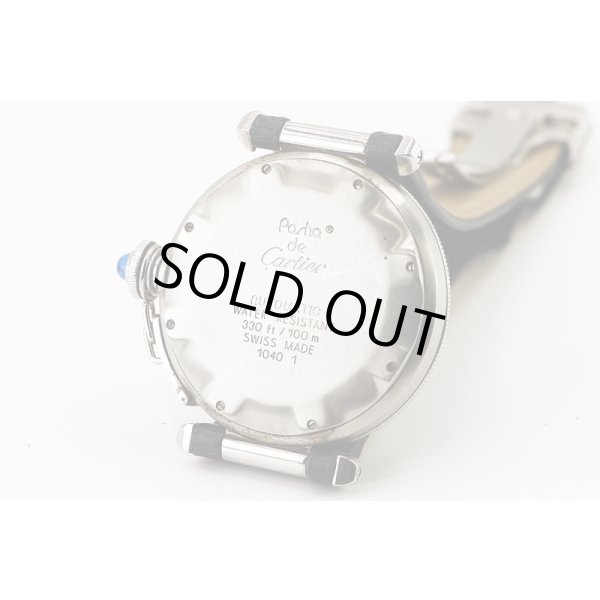 カルティエ　パシャ３８　アイボリー文字盤　裏面拡大