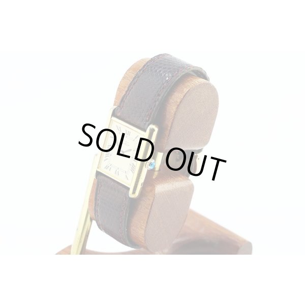 カルティエ　マストタンク　ベージュ文字盤　サイド