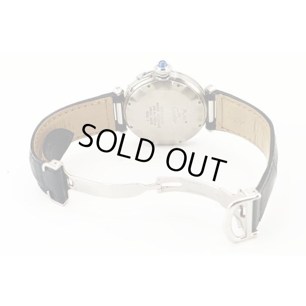 カルティエ　パシャ３８　アイボリー文字盤　革ベルト