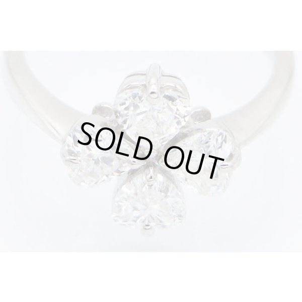 PT900 ダイアイリリング 1.327ct 4.30g　拡大