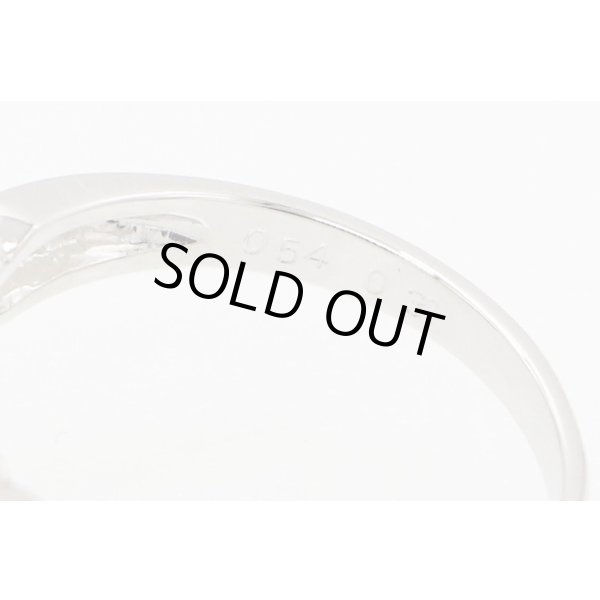 PT900 ルビーダイアイリリング 0.54ct 0.31ct 4.50g　刻印