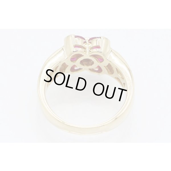 K18 ルビーダイアイリリング 1.68ct 0.40ct 6.10g　内側