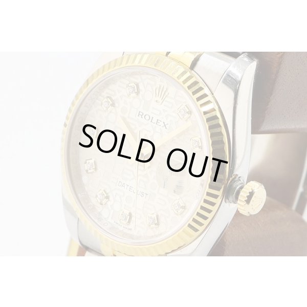 ロレックス　１１６２３３Ｇ　銀コンピュータ文字盤　１０Ｐ　Ｇ番（２０１２年）　サイド拡大