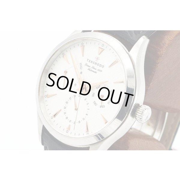 天賞堂　パワーリザーブ　ＴＥＮ－００９　白文字盤　サイド拡大