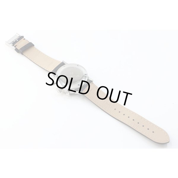 ハミルトン　アメリカンクラシック　Ｈ３８４２９０　黒文字盤　白インダイアル　革ベルト状態　裏面