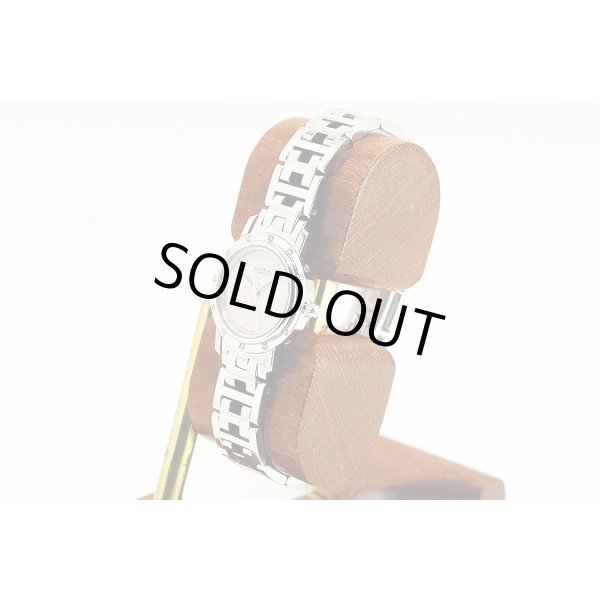 エルメス　クリッパーナクレ　ＣＬ４．２３０　ピンクシェル文字盤　Ｄベゼル　サイド