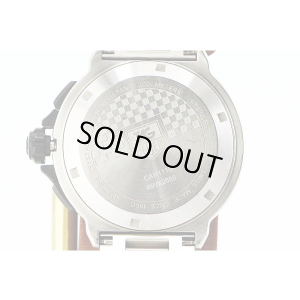 タグホイヤー　フォーミュラー１　クロノグラフ　ＣＨＡ１１１０　黒文字盤　裏面拡大