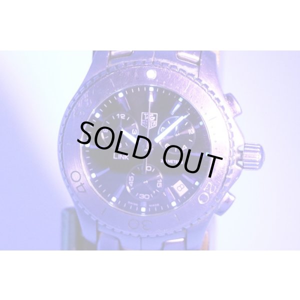 タグホイヤー　リンク　クロノグラフ　ＣＪ１１１０　黒文字盤　ライト