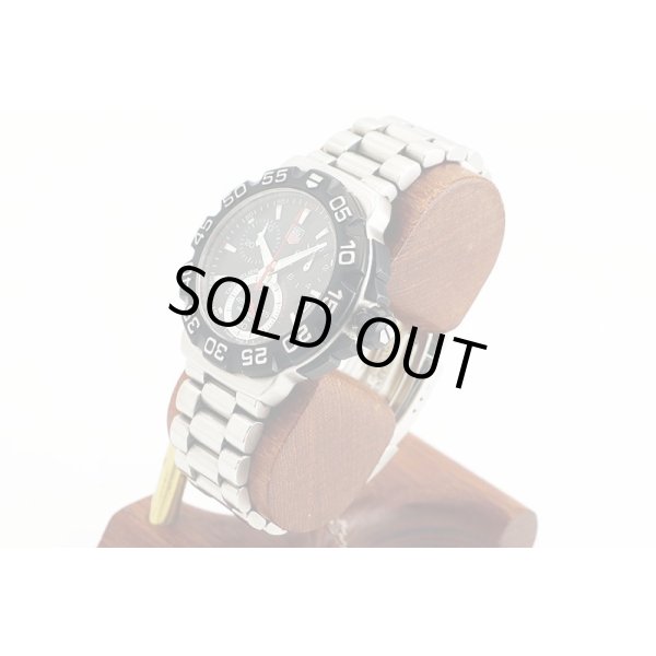 タグホイヤー　フォーミュラー１　クロノグラフ　ＣＨＡ１１１０　黒文字盤　サイド