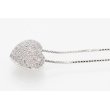K18WG ダイアイリペンダントネックレス 1.00ct 7.40g　サイド