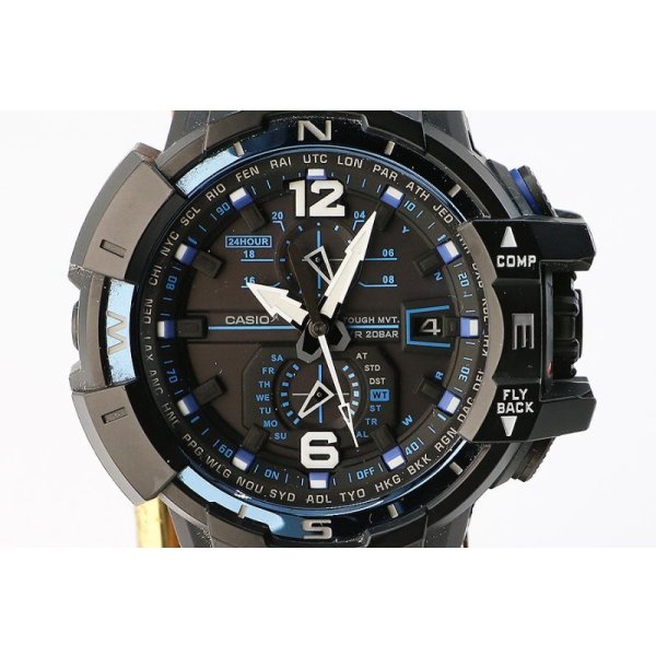 カシオ　Ｇショック　ＧＷ－Ａ１１００ＦＣ　黒文字盤　表面