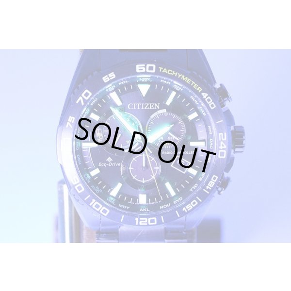 シチズン　エコドライブ　ＣＢ５０３７－８４Ｅ　黒文字盤　ライト