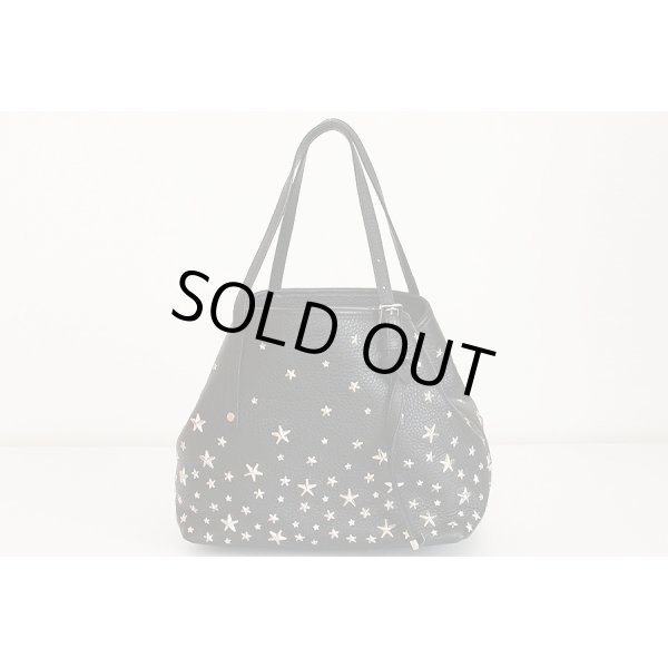 ジミーチュウ　サシャS スタッズ トートバック ブラック