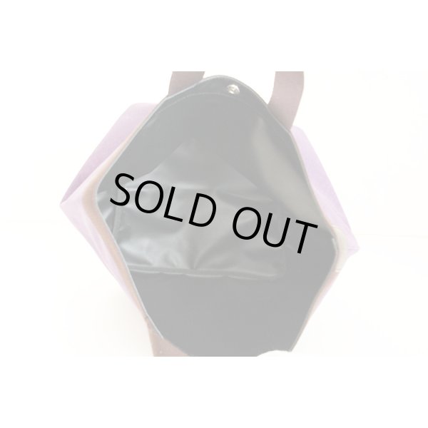 エルベシャプリエ　コーデュラ舟型トートM 707C ニュープリュネル／モカ　中身