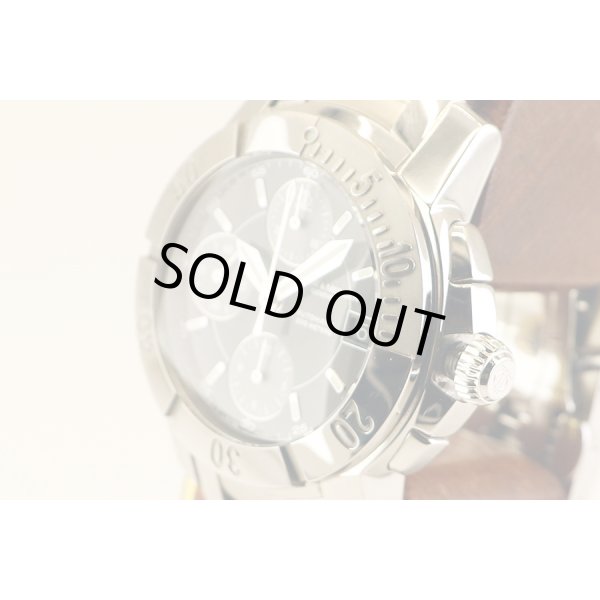 ボーム＆メルシー　ケープランド　クロノグラフ　６５３５２　黒文字盤　グレーインダイアル　サイド拡大