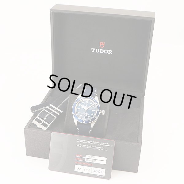 チューダー　ヘリテージブラックベイ　７９０３０　紺文字盤　紺ベゼル　箱・保証書