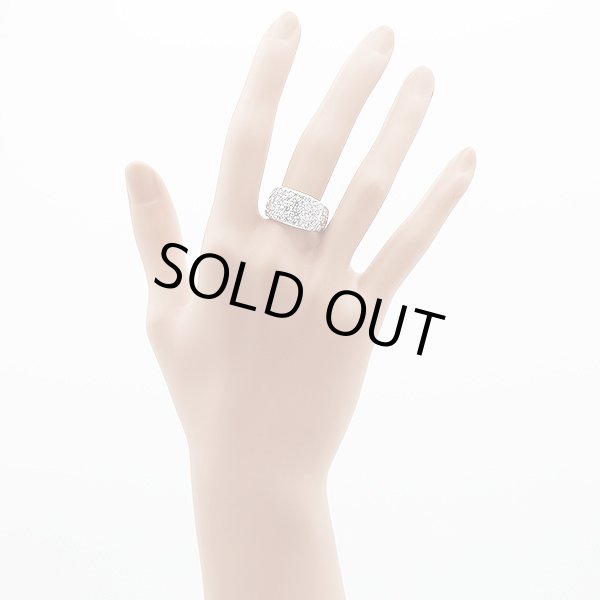 ミキモト 750WG ダイアイリリング 2.12ct 11.20g　装着イメージ