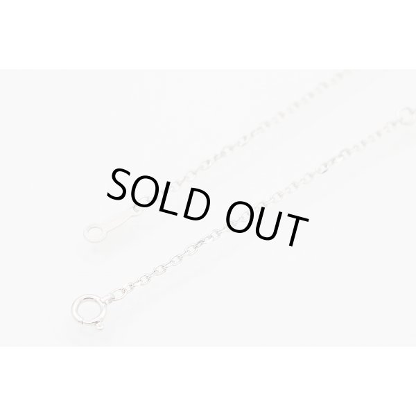 ミキモト K18/WG シェルルビーダイアイリペンダントネックレス 0.04ct 0.32ct 8.50g　留め具外したイメージ