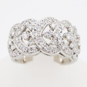 画像: ミキモト PT950 ダイアイリリング 0.97ct 12.30g