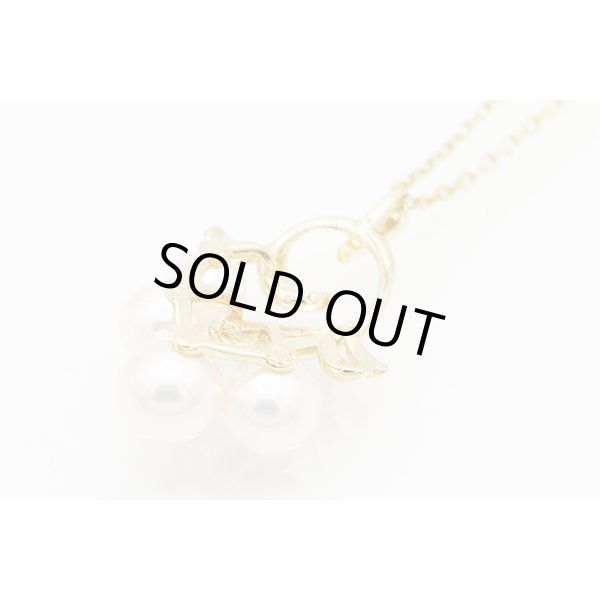 ミキモト K18 パールイリペンダントネックレス 5.70g　裏面