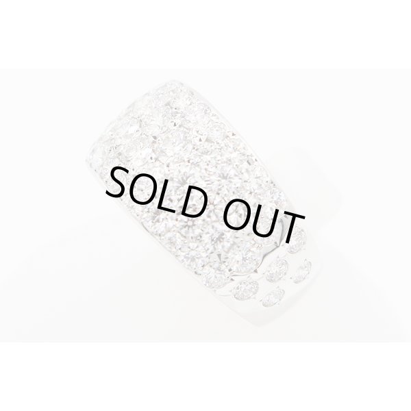 ミキモト 750WG ダイアイリリング 2.12ct 11.20g　サイド