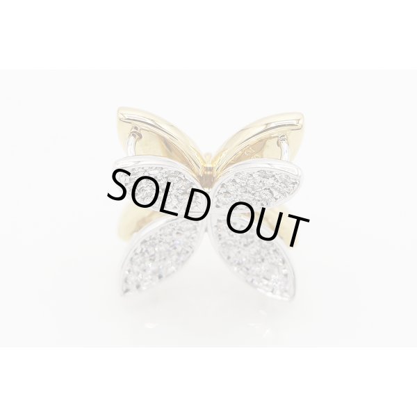 ミキモト K18/WG シェルルビーダイアイリペンダントネックレス 0.04ct 0.32ct 8.50g　表面