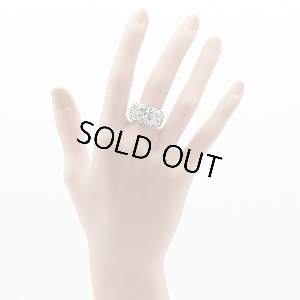 ミキモト PT950 ダイアイリリング 0.97ct 12.30g　装着イメージ