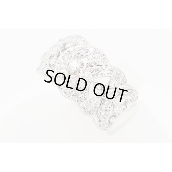 ミキモト PT950 ダイアイリリング 0.97ct 12.30g　サイド