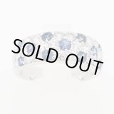 画像: ミキモト K18WG サファイアダイアイリリング 0.65ct 1.04ct 4.30g